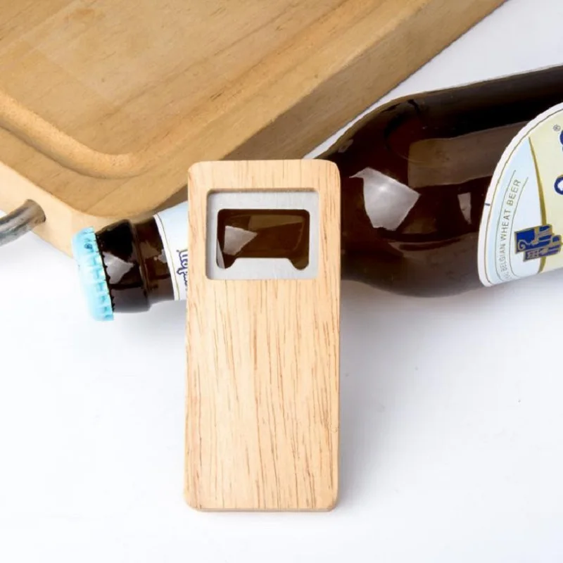 100pcs/lot High Quality Beer Bottle Opener Wooden Handle Stainless Steel Square Openers Eco Friendly Anti Scald Lightweight
100pcs/lot High Quality Beer Bottle Opener Wooden Handle Stainless Steel Square Openers Eco Friendly Anti Scald Lightweight