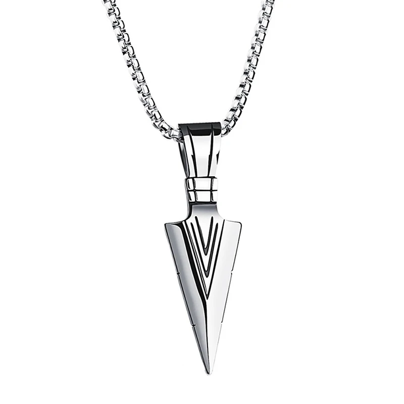 Men's Fashion Jewelry Gold Silver Color Arrow Head Pendant Long Chain Necklaces Mens Necklaces Collier Femme Arrow Head 
Men's Fashion Jewelry Gold Silver Color Arrow Head Pendant Long Chain Necklaces Mens Necklaces Collier Femme Arrow Head