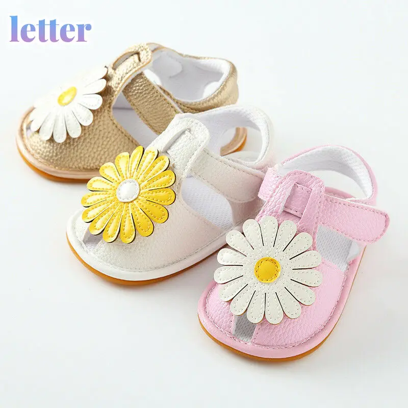 Baby Girls Sunflower Soft Sole Crib Prewalkers Summer Girl Sandals Shoes Kids Flower Princess Shoe PU Leather sandals
Baby Girls Sunflower Soft Sole Crib Prewalkers Summer Girl Sandals Shoes Kids Flower Princess Shoe PU Leather sandals