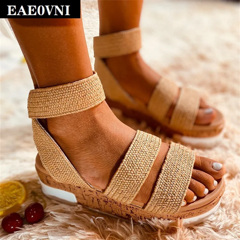 Women's Sandals Roman Folk Slippers New Style Wedge Heels High Heels Women's Sandal Open-toe Sandal Outdoor Casual Sandals
Women's Sandals Roman Folk Slippers New Style Wedge Heels High Heels Women's Sandal Open-toe Sandal Outdoor Casual Sandals