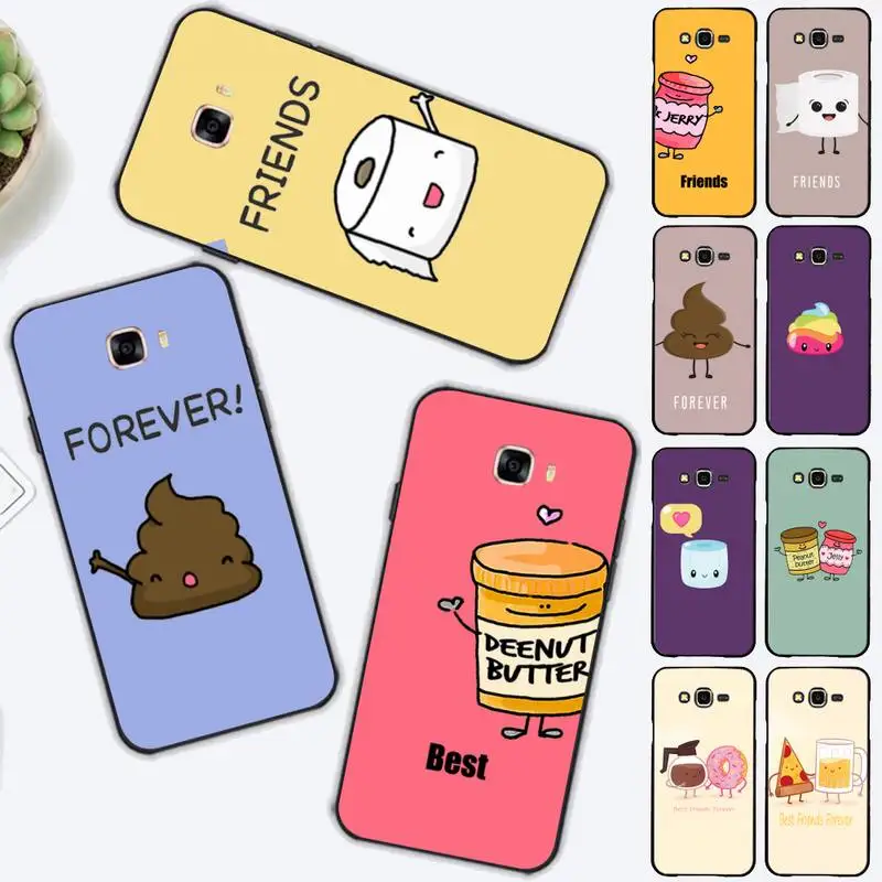 

Yinuoda Best Friends Forever Cartoon BFF Phone Case for Samsung J 2 3 4 5 6 7 8 prime plus 2018 2017 2016 core