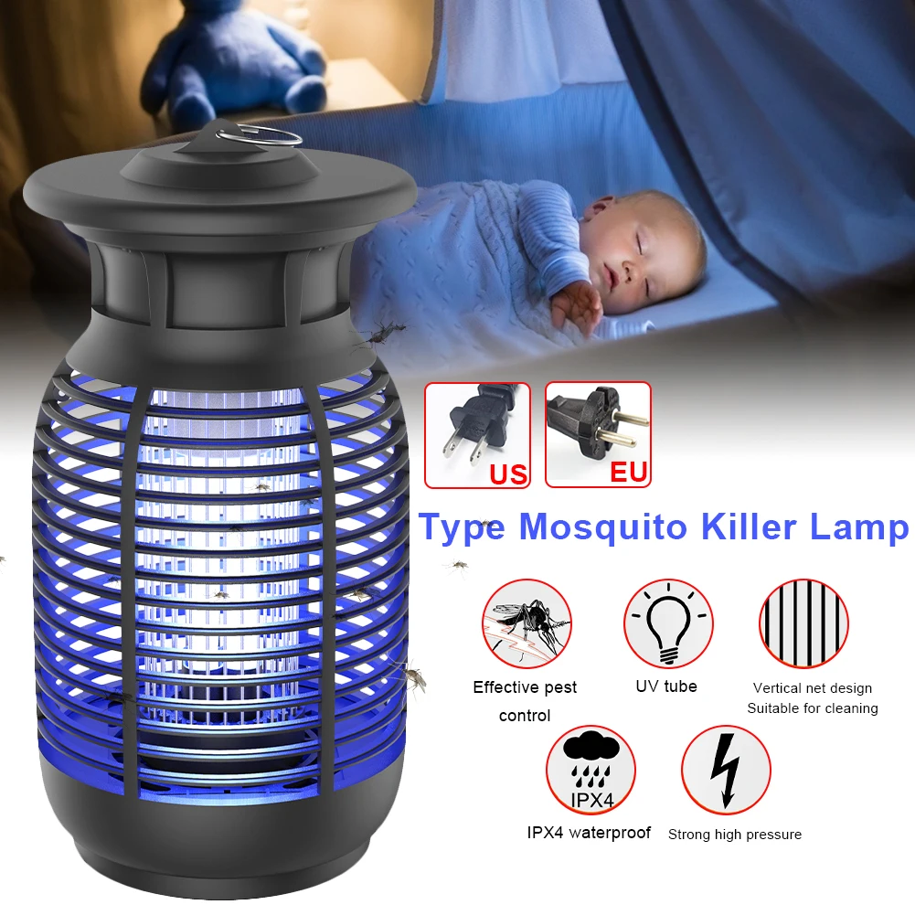 Electric Fly Bug Zapper Trap Light Photocatalyst Electric Shock Type Mosquito Killer Lamp Garden Household High Power Waterproof
Electric Fly Bug Zapper Trap Light Photocatalyst Electric Shock Type Mosquito Killer Lamp Garden Household High Power Waterproof