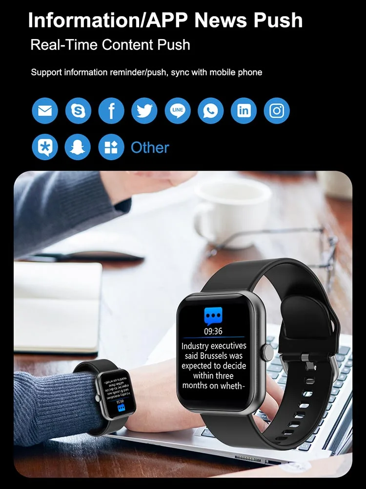 NEW 2021 Smart Watch 1.7inch Ideapro i8 Fitness Tracker Watches Heart Rate Monitor Digital Watch with Step Calories Sleep
NEW 2021 Smart Watch 1.7inch Ideapro i8 Fitness Tracker Watches Heart Rate Monitor Digital Watch with Step Calories Sleep