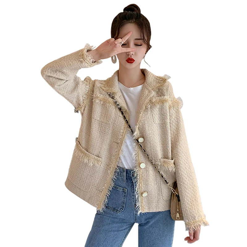 JXMYY Spring and Autumn 2020 new fashion tops are very fairy small coats thin and fragrant short coat women
JXMYY Spring and Autumn 2020 new fashion tops are very fairy small coats thin and fragrant short coat women