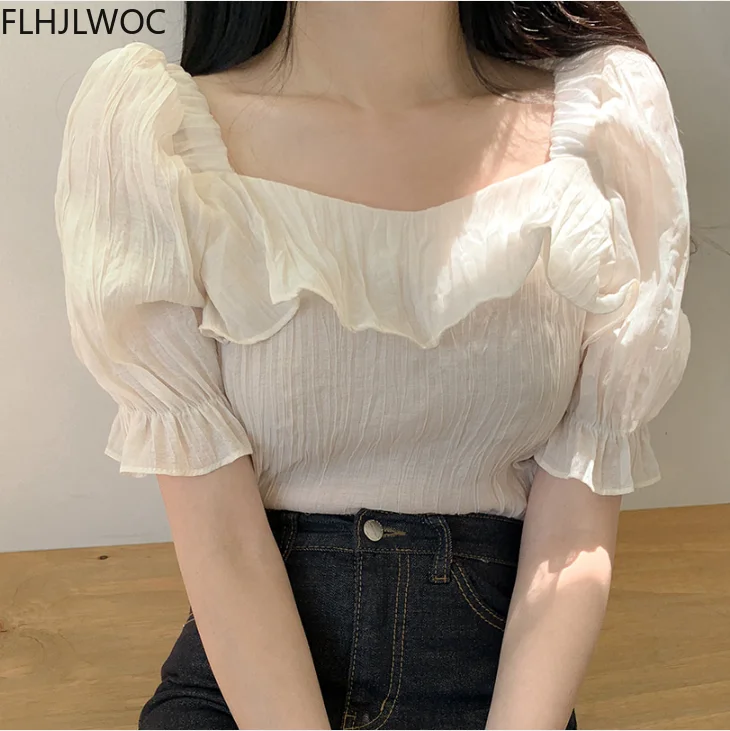 2021 Spring Korea Chic Tops Blusas Flare Sleeve Very Fairy Cute Sweet Girls Lady Shirts Flhjlwoc Pink Ruffled Women Blouses
2021 Spring Korea Chic Tops Blusas Flare Sleeve Very Fairy Cute Sweet Girls Lady Shirts Flhjlwoc Pink Ruffled Women Blouses