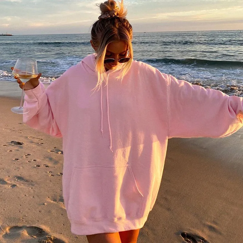 Fanco Women's Clothing Letter Print on the Back Loose Sweatshirts Mid-Length Hooded Female Autumn 2020 New Oversized Pullovers
Fanco Women's Clothing Letter Print on the Back Loose Sweatshirts Mid-Length Hooded Female Autumn 2020 New Oversized Pullovers