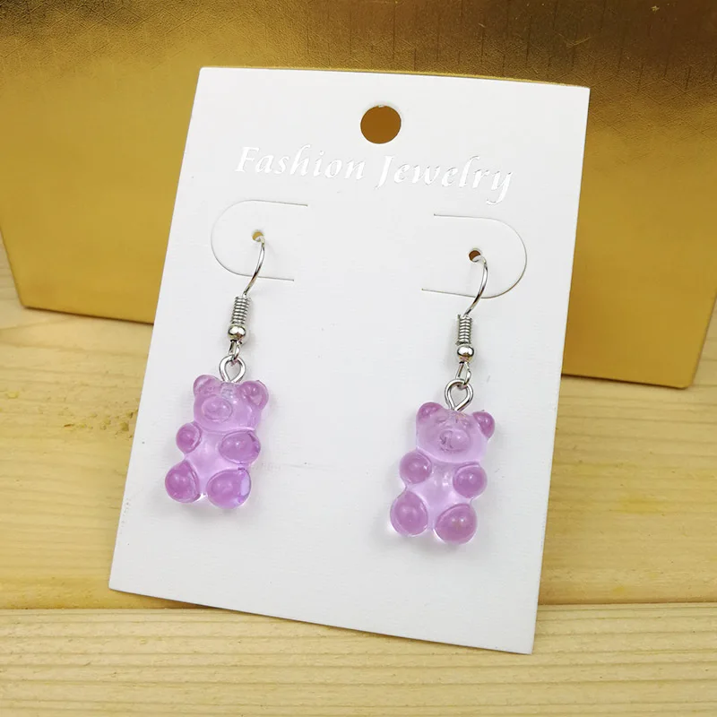 New Fashion Resin Bear Earrings Girls DIY Cartoon Animal Bear Earrings Jewelry Gift Bling Wholesale Earrings 2021
New Fashion Resin Bear Earrings Girls DIY Cartoon Animal Bear Earrings Jewelry Gift Bling Wholesale Earrings 2021