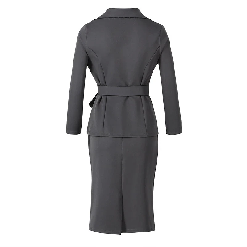 Vintage Fashion Suit Skirt Women Turndown Double-Breasted Solid Lace-Up Casual Office Skirts Vintage Business Sexy Ladies Suits
Vintage Fashion Suit Skirt Women Turndown Double-Breasted Solid Lace-Up Casual Office Skirts Vintage Business Sexy Ladies Suits