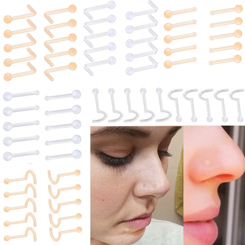 10Pcs, Acrylic Tragus Tongue Piercing Clear Lip Rings Flexible Invisible Labret Stud Rings Lip Ring Nose Ring Piercing Jewelry
10Pcs, Acrylic Tragus Tongue Piercing Clear Lip Rings Flexible Invisible Labret Stud Rings Lip Ring Nose Ring Piercing Jewelry