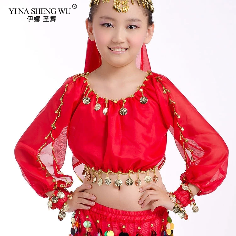 Child Oriental Belly Dance Costumes Top Competition Kids Outfits Girls Indian Short/Long Sleeves Top Bellydance Accessories Top
Child Oriental Belly Dance Costumes Top Competition Kids Outfits Girls Indian Short/Long Sleeves Top Bellydance Accessories Top