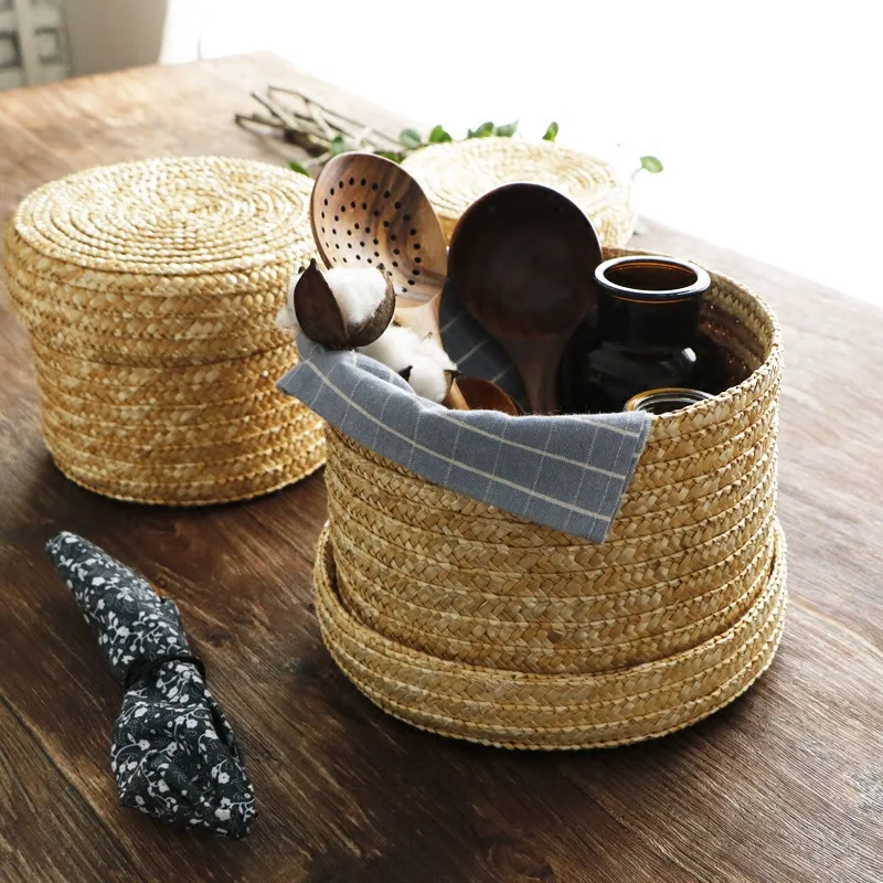 Handmade Straw Woven Storage Basket With Lid Snack Organizer Storage Box Laundry Baskets Rattan Storage Flower Baske
Handmade Straw Woven Storage Basket With Lid Snack Organizer Storage Box Laundry Baskets Rattan Storage Flower Baske