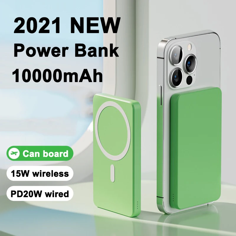 15W Magnetic Portable Wireless Power Bank 10000mAh For iPhone 13 12 11 Huawei Fast Mobile Phones Charger Magnet External Battery
15W Magnetic Portable Wireless Power Bank 10000mAh For iPhone 13 12 11 Huawei Fast Mobile Phones Charger Magnet External Battery