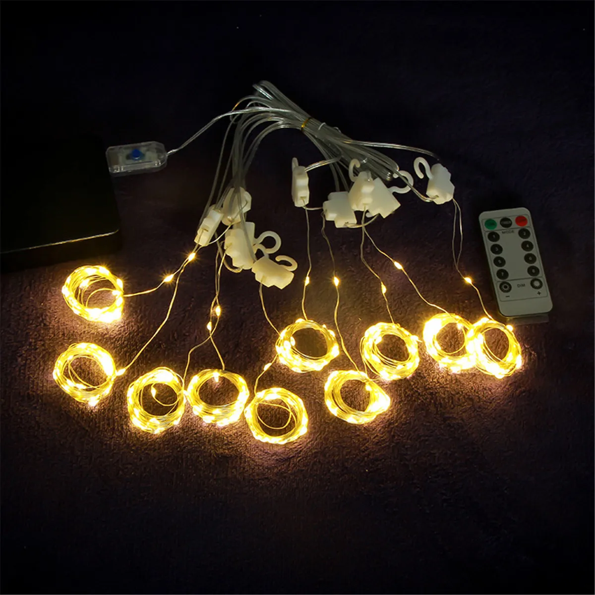 LED Remote Control Window Curtain Fairy Lights Copper Wire String Lights Wedding Party Garden Bedroom Decoration Lights Lighting
LED Remote Control Window Curtain Fairy Lights Copper Wire String Lights Wedding Party Garden Bedroom Decoration Lights Lighting