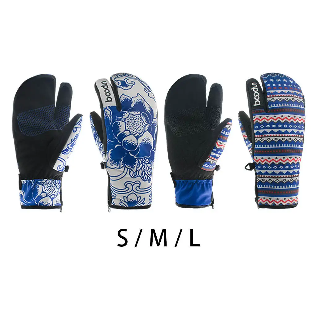 Ski Mittens Three Fingers Thermal Waterproof Snowboard Gloves Winter for Cold Weather Snowmobile
Ski Mittens Three Fingers Thermal Waterproof Snowboard Gloves Winter for Cold Weather Snowmobile