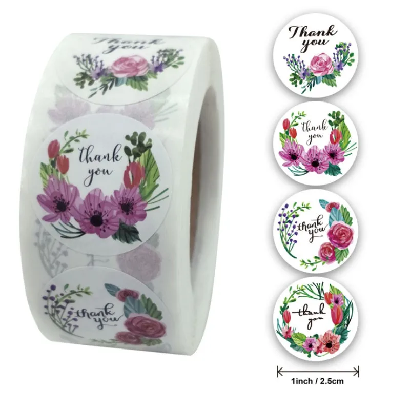 500pcs/roll thank you flower plant for wedding business party flower bouquet sealing sticker
500pcs/roll thank you flower plant for wedding business party flower bouquet sealing sticker