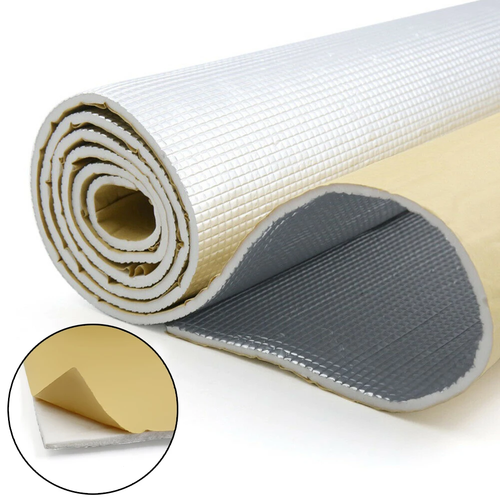 6mm 236mil Thick Aluminum foil + Muffler Cotton Car Indoor Heat Sound Deadening Insulation Soundproof Dampening Mat
6mm 236mil Thick Aluminum foil + Muffler Cotton Car Indoor Heat Sound Deadening Insulation Soundproof Dampening Mat