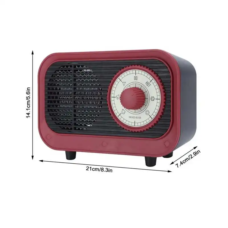 500W Portable Electric Fast Heating Heater Electric Heater Retro Home Office Desktop Warm Air Blower
500W Portable Electric Fast Heating Heater Electric Heater Retro Home Office Desktop Warm Air Blower