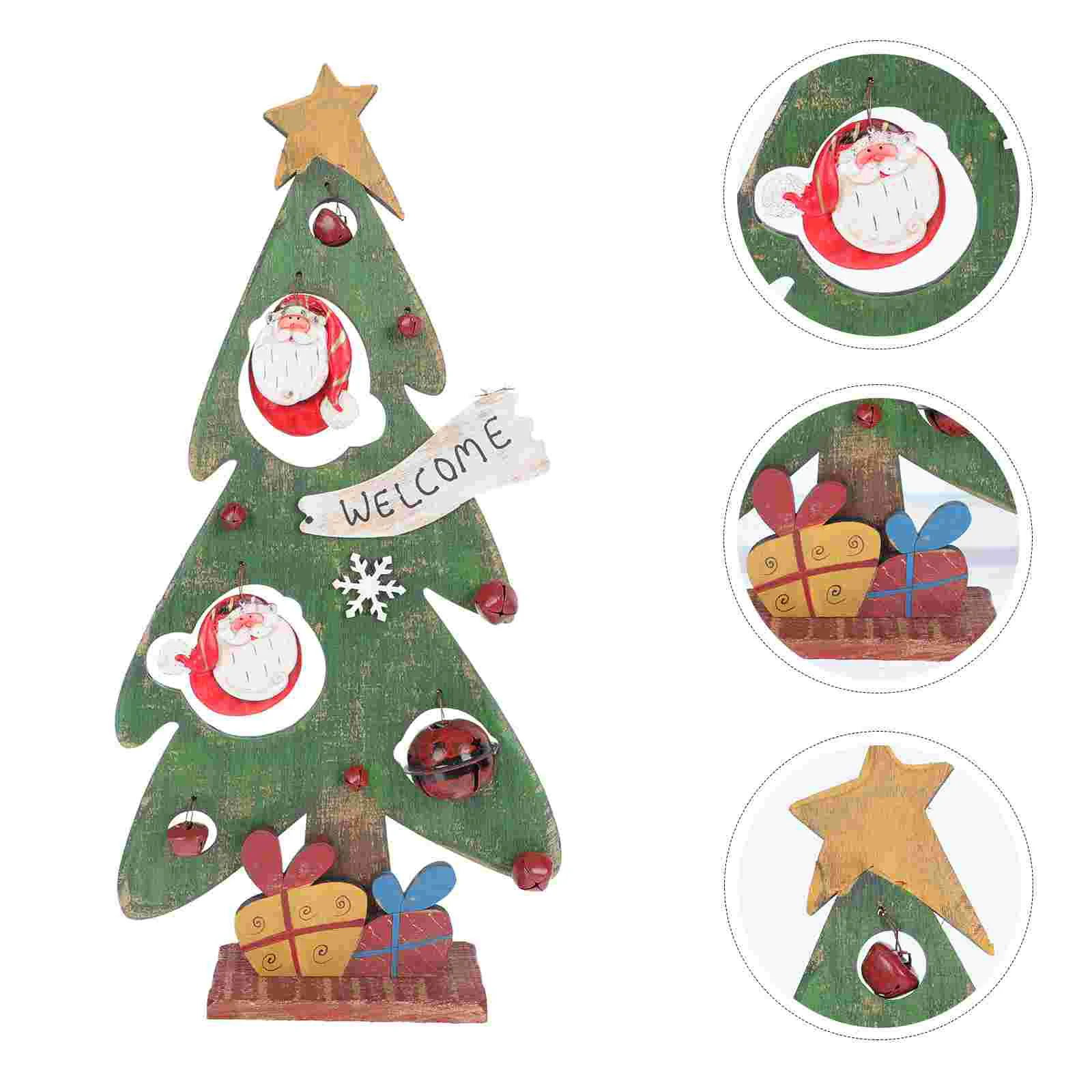 1 шт. креативный декор для рождественской елки, настольный декор в рождественском стиле, деревянное ремесло, Декор 
1 шт. креативный декор для рождественской елки, настольный декор в рождественском стиле, деревянное ремесло, Декор