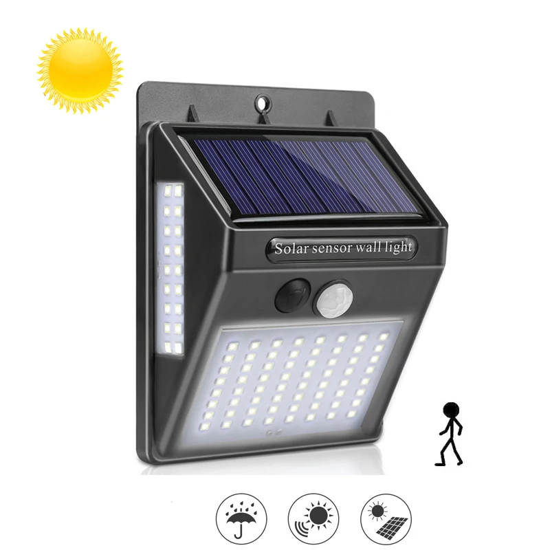 100LED Solar Light PIR Motion Sensor Wall Light Waterproof Sunlight Control Solar Street Light for Garden Yard Path Decoration
100LED Solar Light PIR Motion Sensor Wall Light Waterproof Sunlight Control Solar Street Light for Garden Yard Path Decoration