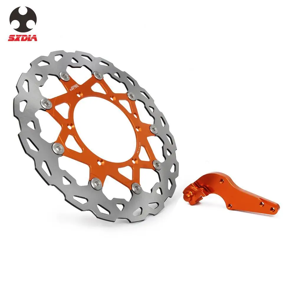 

For KTM EXC SX GS MX SXS MXC XCW LC4 125 200 250 300 350 380 1991-2009 Motorcycle 320MM Floating Brake Discs Rotor With Bracket