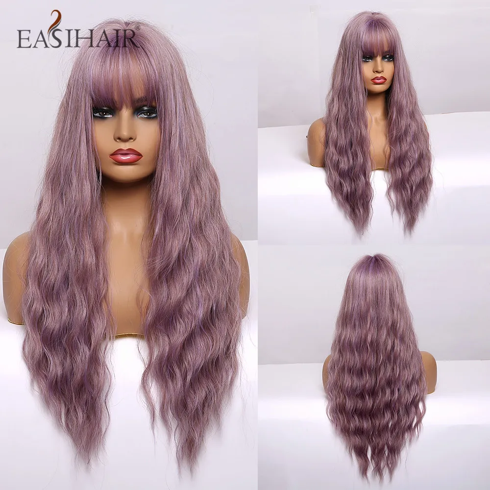 EASIHAIR Long Green Women's Wigs With Bangs Synthetic Hair Wigs for Women Party Heat Resistant Cosplay Wigs 
EASIHAIR Long Green Women's Wigs With Bangs Synthetic Hair Wigs for Women Party Heat Resistant Cosplay Wigs