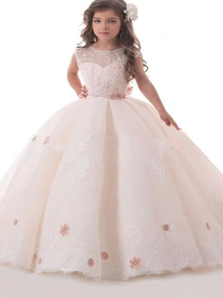 Flower Pageant Dresses For Wedding Kids Ball Gowns Tiered Ruffles Backless First Communion Dresses For Girls
Flower Pageant Dresses For Wedding Kids Ball Gowns Tiered Ruffles Backless First Communion Dresses For Girls