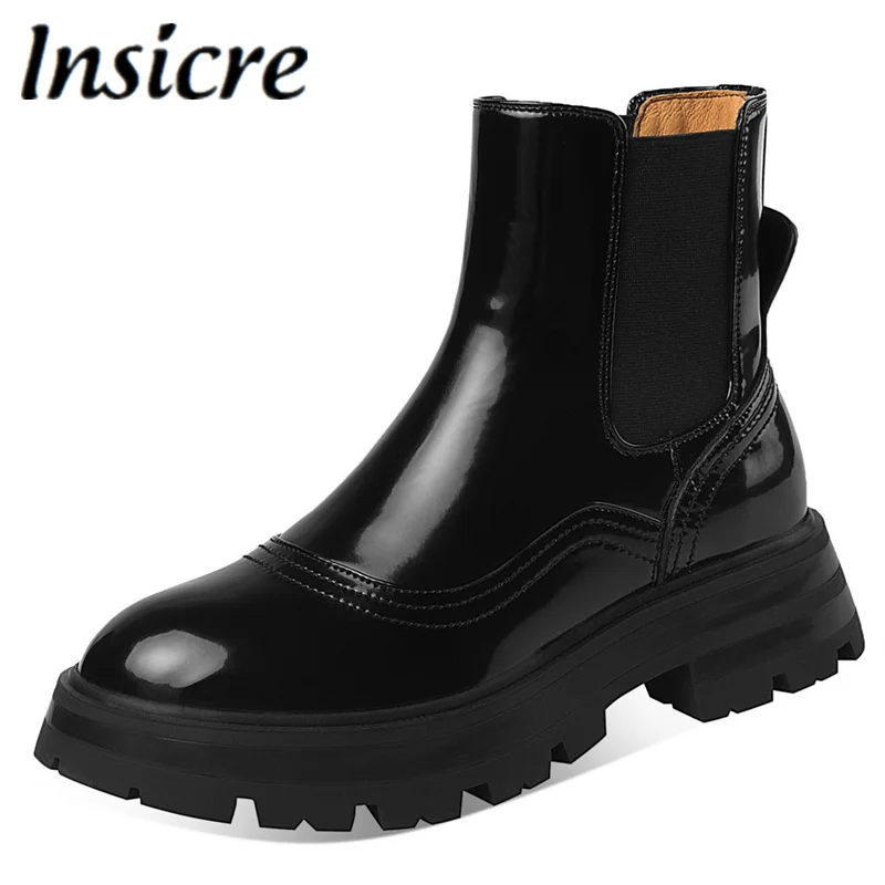 Insicre 2022 New Breathable Women Chelsea Ankle Boots British Style Girls Round Toe Square Heels Fashion Autumn Winter Shoes
Insicre 2022 New Breathable Women Chelsea Ankle Boots British Style Girls Round Toe Square Heels Fashion Autumn Winter Shoes