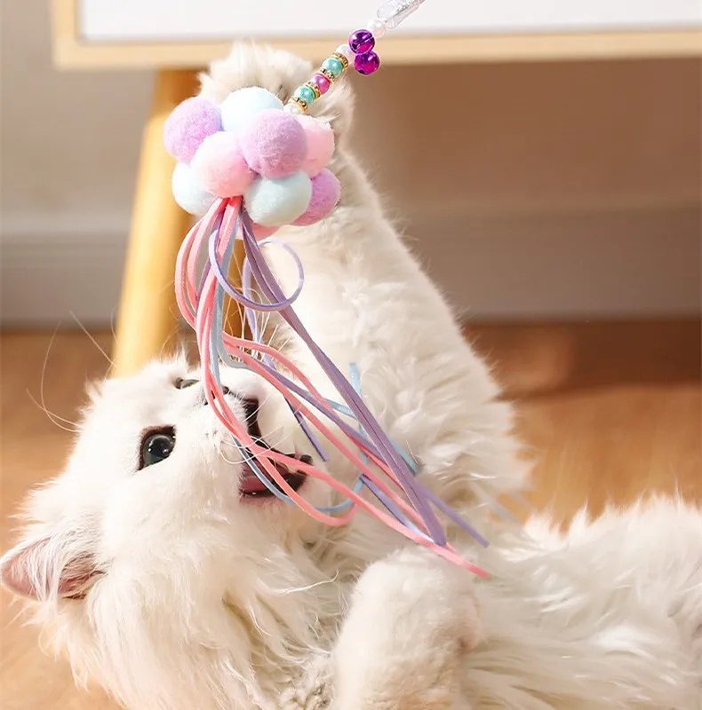 Lovely Cat Stick Fringed Feather Fairy Funny Cat Pole Fight Cats Stick With Bell Bite-Resistant Cats Toys Gifts Supplies
Lovely Cat Stick Fringed Feather Fairy Funny Cat Pole Fight Cats Stick With Bell Bite-Resistant Cats Toys Gifts Supplies