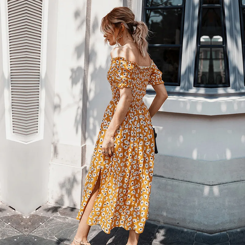 Zoulv 2021 New Elegant Slash Neck Lady High Waist Floral Print Mid-calf Dress Spring Summer Women's Off The Shoulder Dress
Zoulv 2021 New Elegant Slash Neck Lady High Waist Floral Print Mid-calf Dress Spring Summer Women's Off The Shoulder Dress
