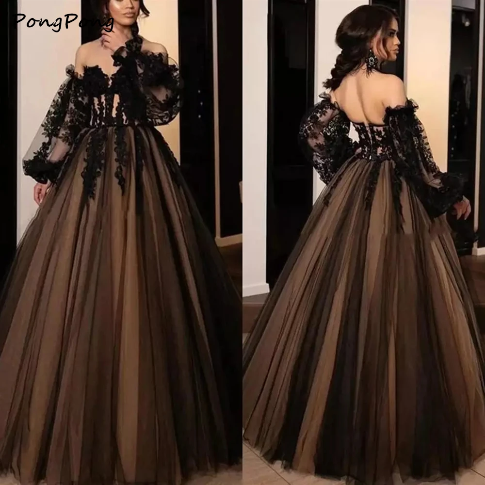 Ball Gown Black Prom Dresses Sweetheart Lace Long Evening Party Dress Backless Off the Shoulder Sexy Gowns Robe de soirée
Ball Gown Black Prom Dresses Sweetheart Lace Long Evening Party Dress Backless Off the Shoulder Sexy Gowns Robe de soirée