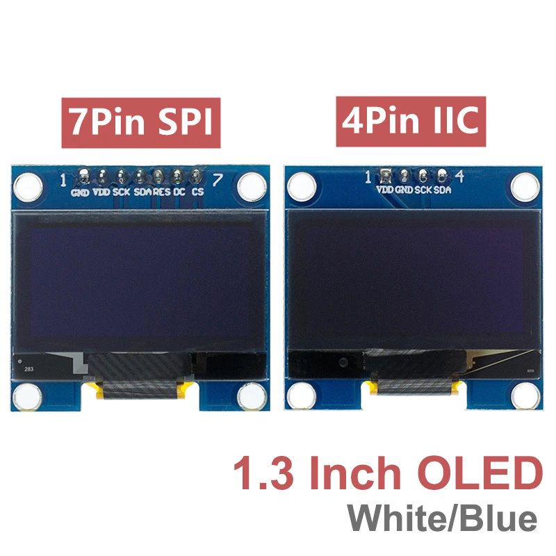 10pcs 1.3 inch OLED module white/blue SPI/IIC I2C Communicate color 128X64 1.3 inch OLED LCD LED Display Module 1.3"OLED module
10pcs 1.3 inch OLED module white/blue SPI/IIC I2C Communicate color 128X64 1.3 inch OLED LCD LED Display Module 1.3"OLED module
