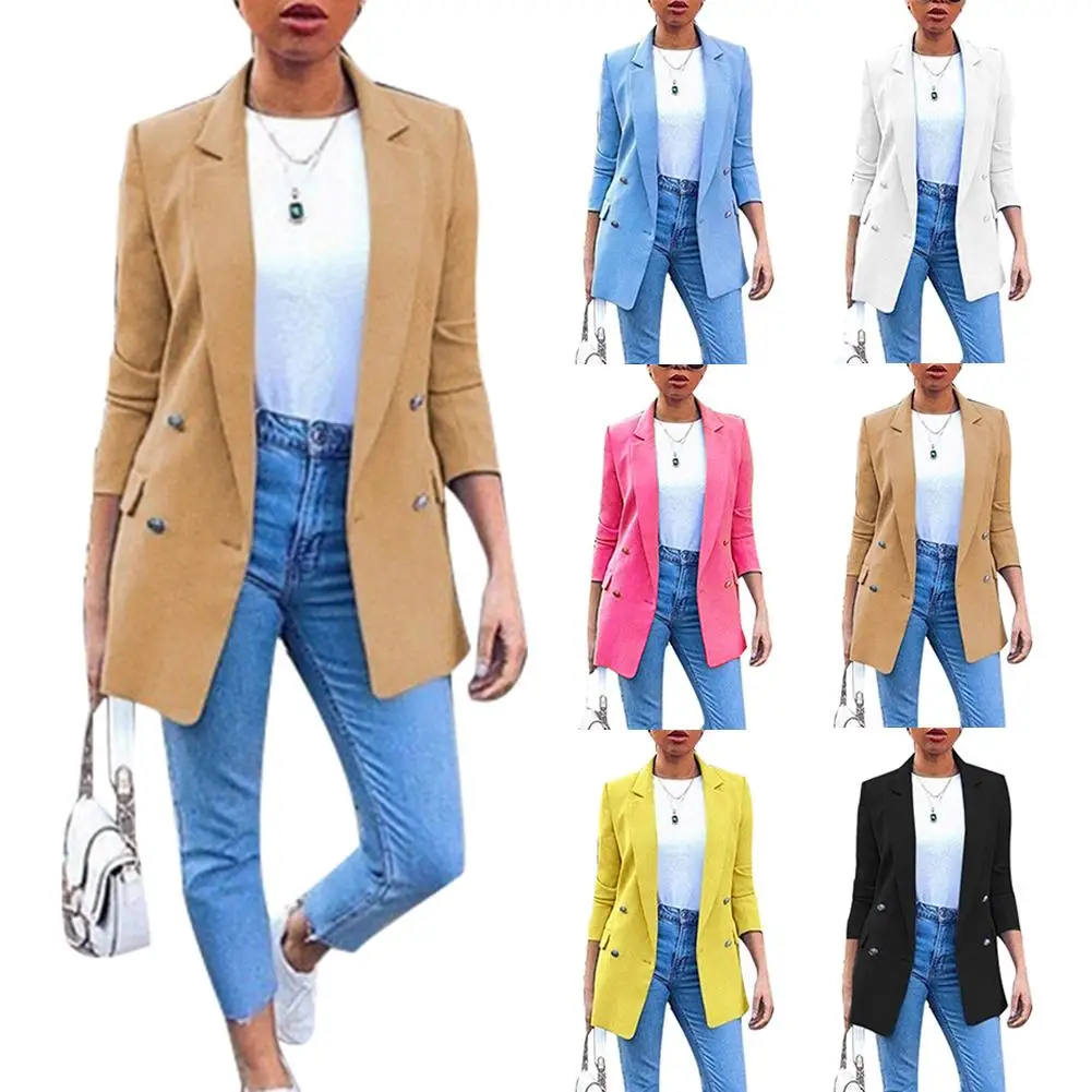 blazer women jacket Autumn Fashion Office Lady Solid Color Blazer Long Sleeve Suit Jacket 5XL Women Clothing 2022
blazer women jacket Autumn Fashion Office Lady Solid Color Blazer Long Sleeve Suit Jacket 5XL Women Clothing 2022