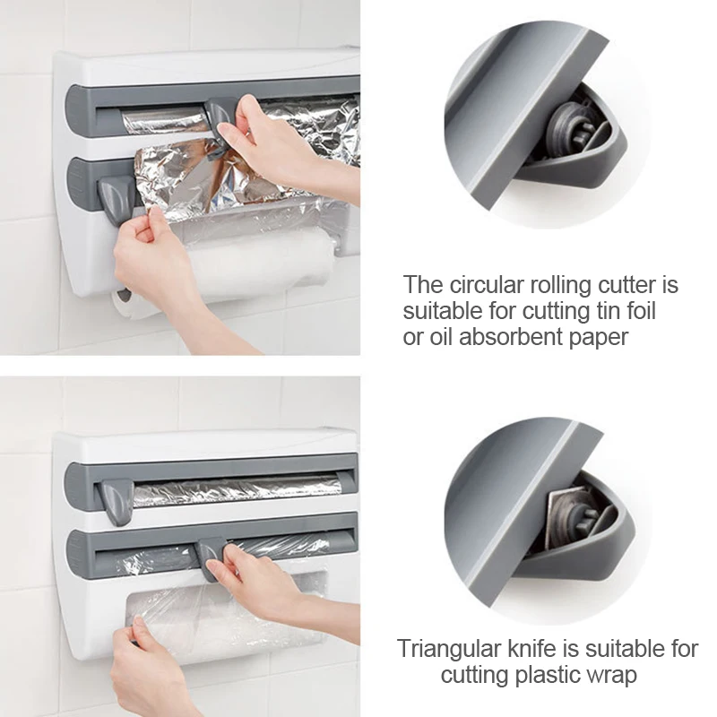 Kitchen Organizer Cling Film Sauce Bottle Storage Rack Tin Foil Paper Holder Kitchen Storage Shelf Plastic Wrap Cutting
Kitchen Organizer Cling Film Sauce Bottle Storage Rack Tin Foil Paper Holder Kitchen Storage Shelf Plastic Wrap Cutting