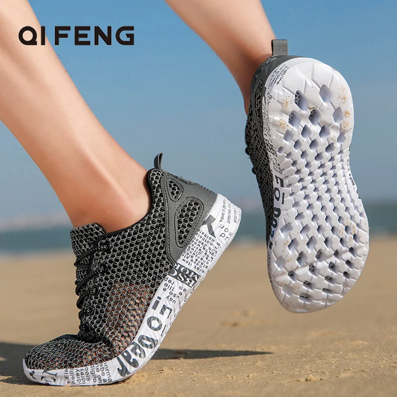 2022 New Arrival Men Fashion Breathable Outdoor Sports Aqua Shoes Canyoneering Beach Walking Mesh Sneakers Water River Tracing
2022 New Arrival Men Fashion Breathable Outdoor Sports Aqua Shoes Canyoneering Beach Walking Mesh Sneakers Water River Tracing