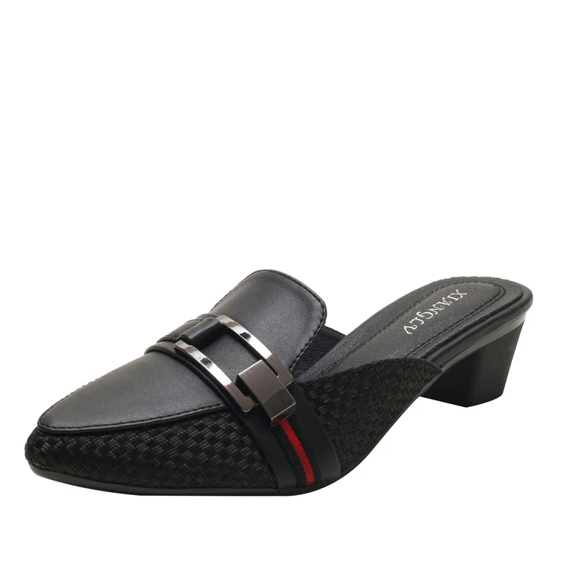 New Summer Fashion Women Pointed Toe Mules Breathable Weave Design Comfortable Platform Sandals For Lady Female Leisure Slipper
New Summer Fashion Women Pointed Toe Mules Breathable Weave Design Comfortable Platform Sandals For Lady Female Leisure Slipper