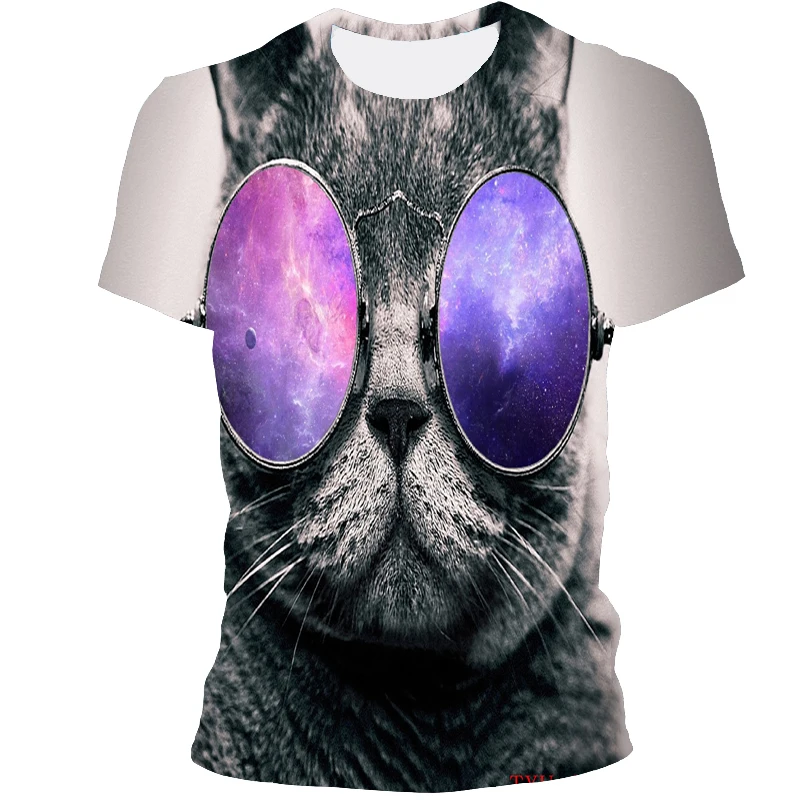 Printed T-shirt 2021 summer short-sleeved 3D printed cat figure casual top for men and women, breathable high-quality clothing
Printed T-shirt 2021 summer short-sleeved 3D printed cat figure casual top for men and women, breathable high-quality clothing