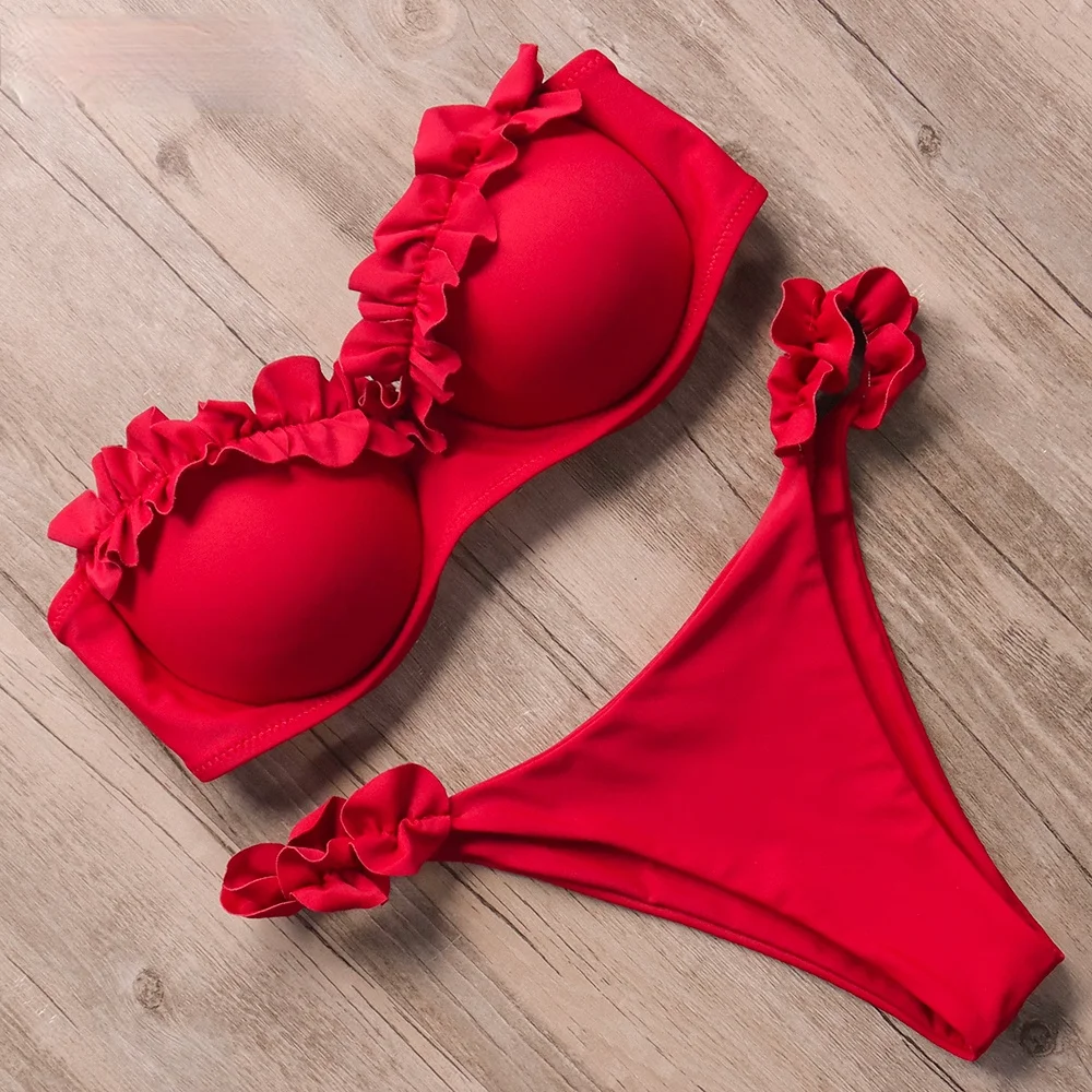 Купальник-бандо, женский купальник, сексуальный комплект бикини с оборками, Женский бразильский купальник с леопардовым принтом, 2021
Купальник-бандо, женский купальник, сексуальный комплект бикини с оборками, Женский бразильский купальник с леопардовым принтом, 2021