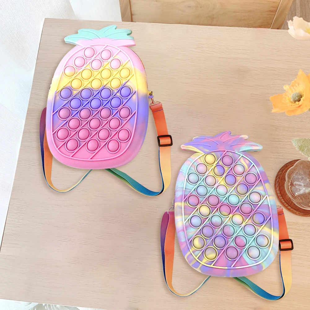 Creative Girls Push Bubble Bag Colorful Pineapple Decompression Push Bubble Toy Pouch Squeeze Child Intelligent Organizer
Creative Girls Push Bubble Bag Colorful Pineapple Decompression Push Bubble Toy Pouch Squeeze Child Intelligent Organizer