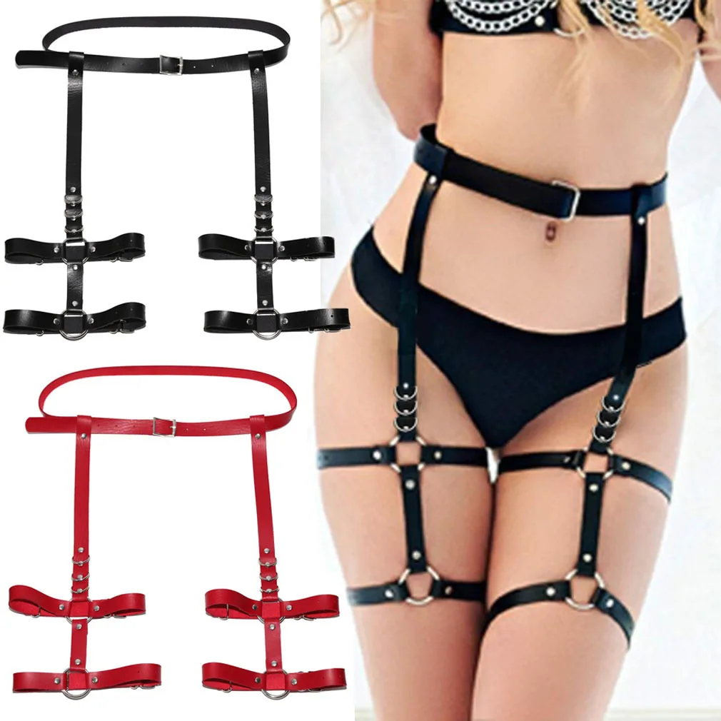 New Harajuku Lingerie Sexy Erotic Harness Belts Bondage Lingerie Suspender Belt Gothic Punk Style Pu Leather Harness Garters
New Harajuku Lingerie Sexy Erotic Harness Belts Bondage Lingerie Suspender Belt Gothic Punk Style Pu Leather Harness Garters