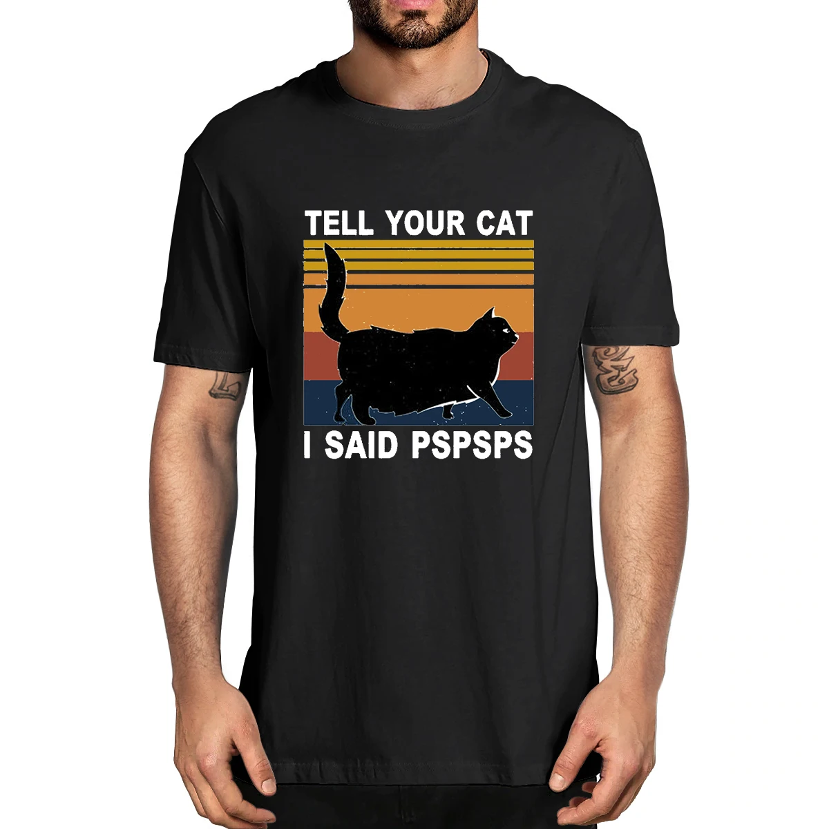 100% Cotton Tell Your Cat I Said Pspsps Cat Lover Vintage Men's Novelty T-Shirt Women Casual Streetwear Soft Tee Fashion Gift
100% Cotton Tell Your Cat I Said Pspsps Cat Lover Vintage Men's Novelty T-Shirt Women Casual Streetwear Soft Tee Fashion Gift