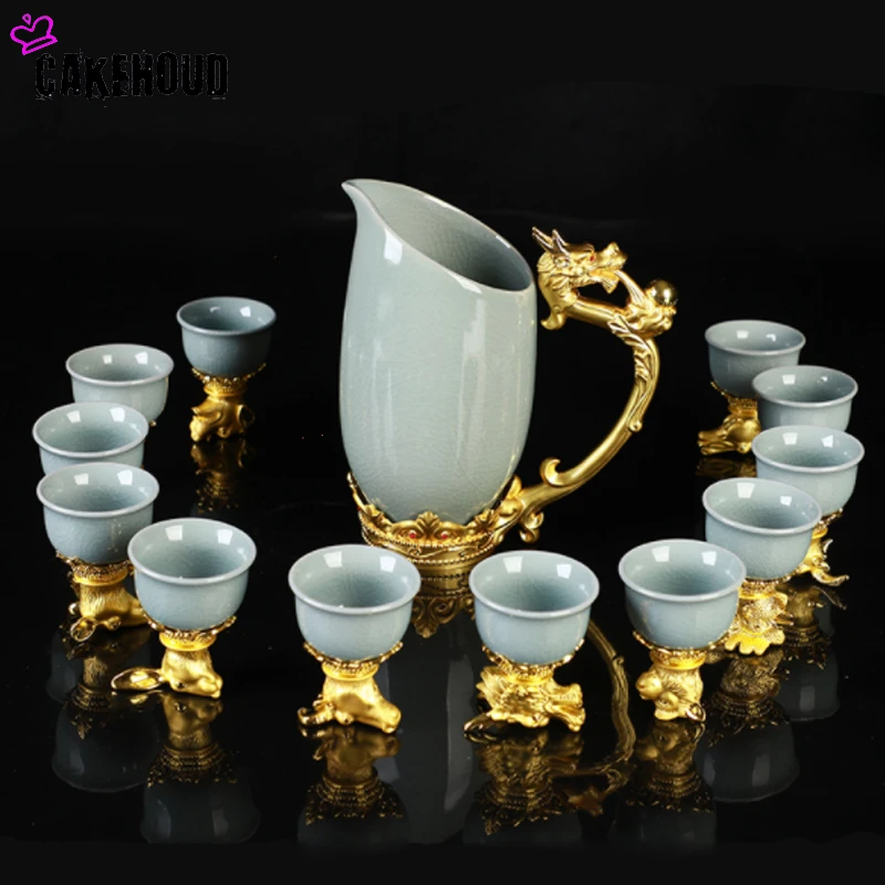High-end Zodiac Liquor Glass Set Household Ceramic Small Glass Wine Pot Restaurant Party Wine Glass Chinese Vintage Wine Set
High-end Zodiac Liquor Glass Set Household Ceramic Small Glass Wine Pot Restaurant Party Wine Glass Chinese Vintage Wine Set