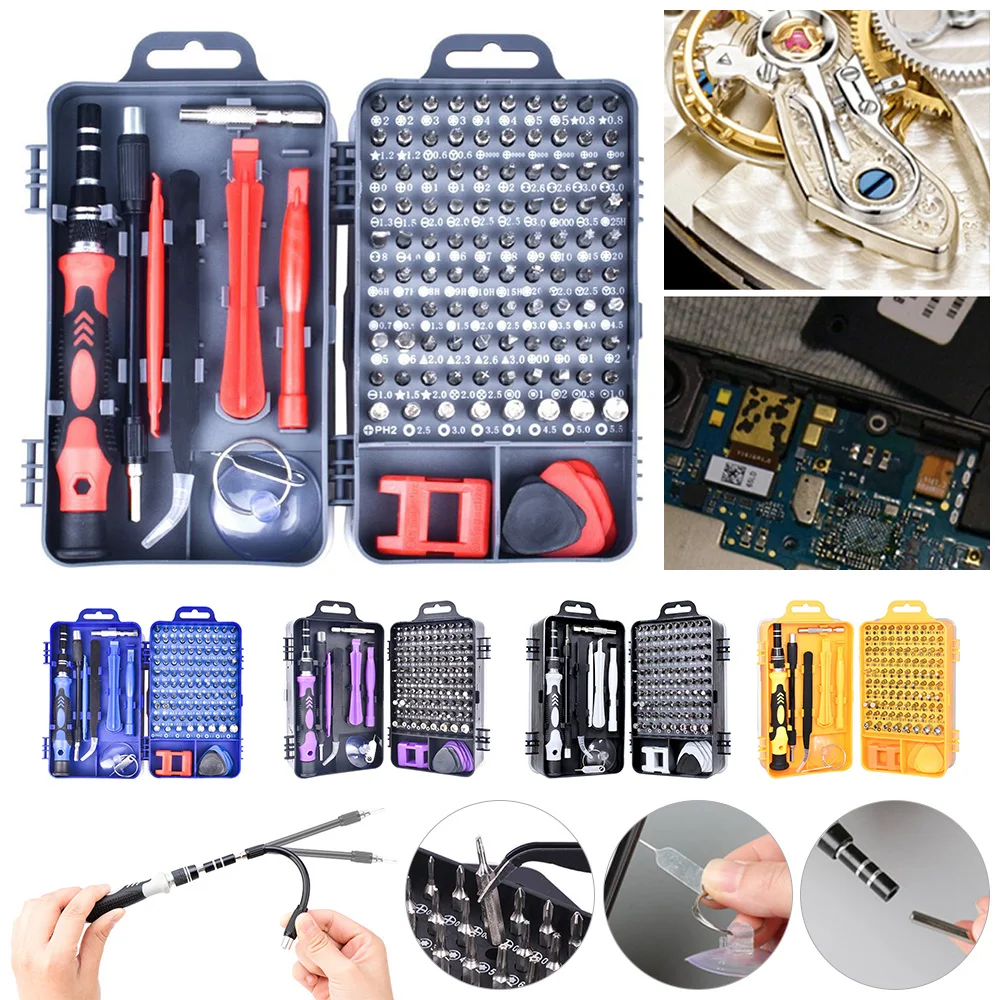 115 In 1 Electric Precision Screwdriver Set DIY Hand Repair Tool Multifunctional Magnetic Screw Driver for Phone Watches Glasses
115 In 1 Electric Precision Screwdriver Set DIY Hand Repair Tool Multifunctional Magnetic Screw Driver for Phone Watches Glasses
