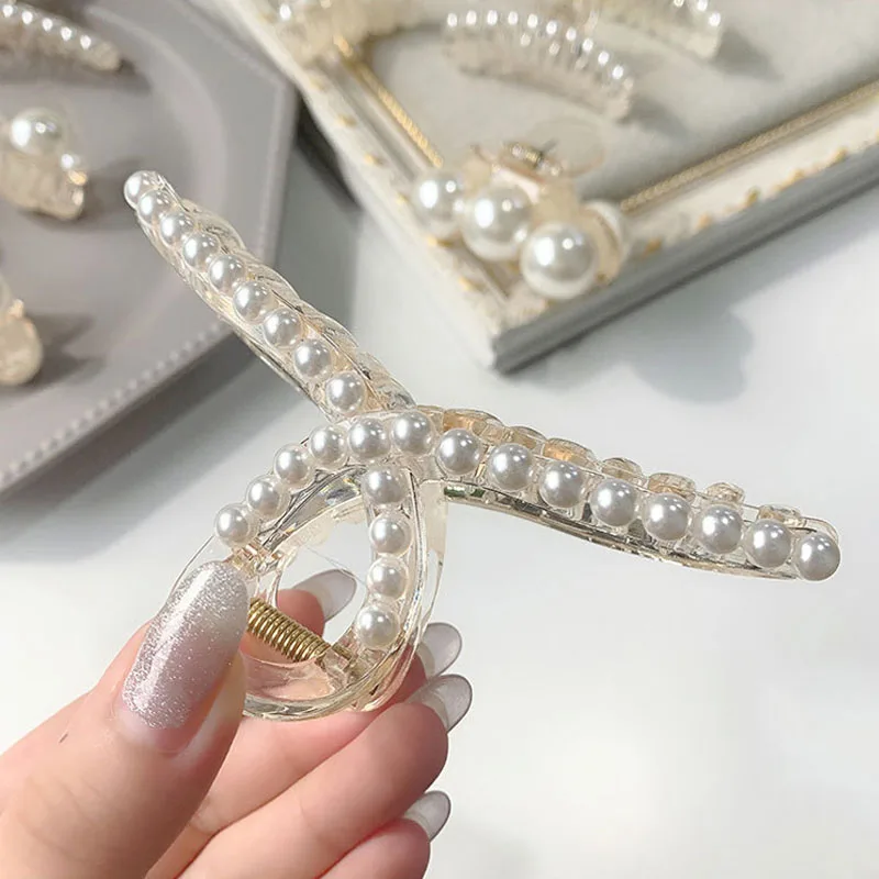 New Elegant Pearl Hair Claws Woman Hair Clip Hairpins Hair Accessories Girls Hair Crab Headwear Hairgrip Fashion Barrettes
New Elegant Pearl Hair Claws Woman Hair Clip Hairpins Hair Accessories Girls Hair Crab Headwear Hairgrip Fashion Barrettes