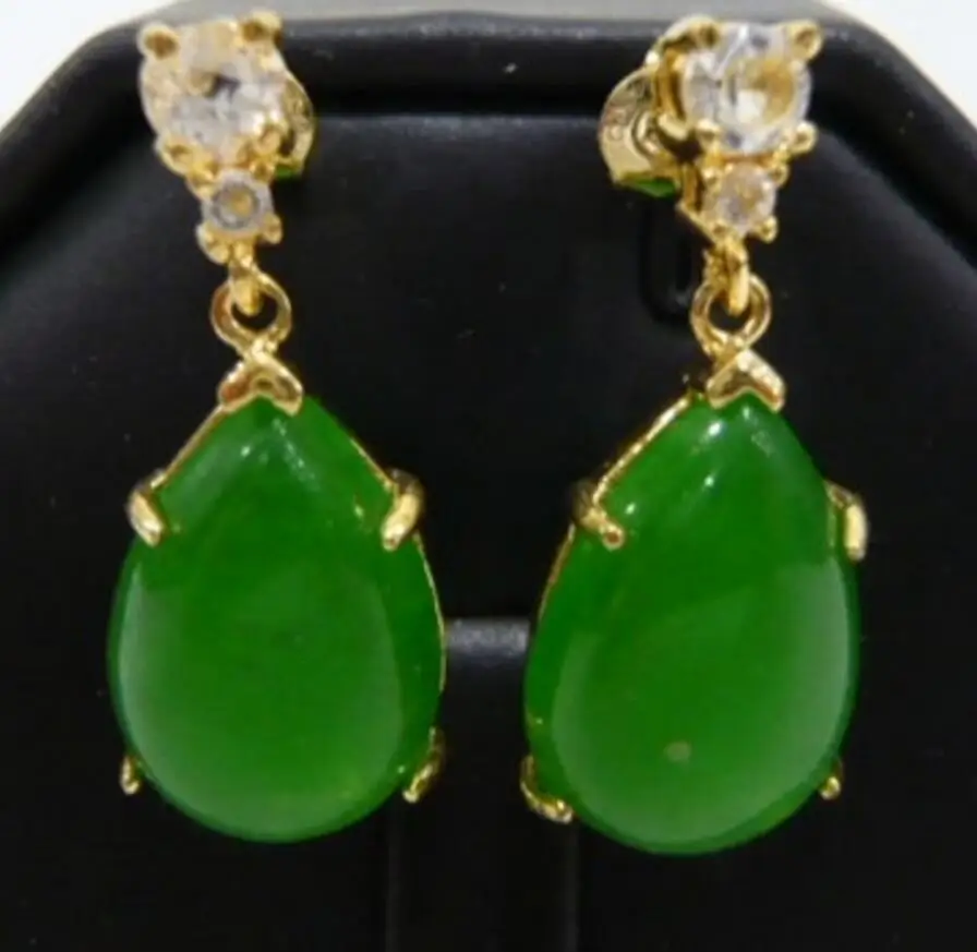 Luxury real Hot Sell wholesale latest Jewelry AAA Green Natural jade 18kgp plated fashion earrings
Luxury real Hot Sell wholesale latest Jewelry AAA Green Natural jade 18kgp plated fashion earrings
