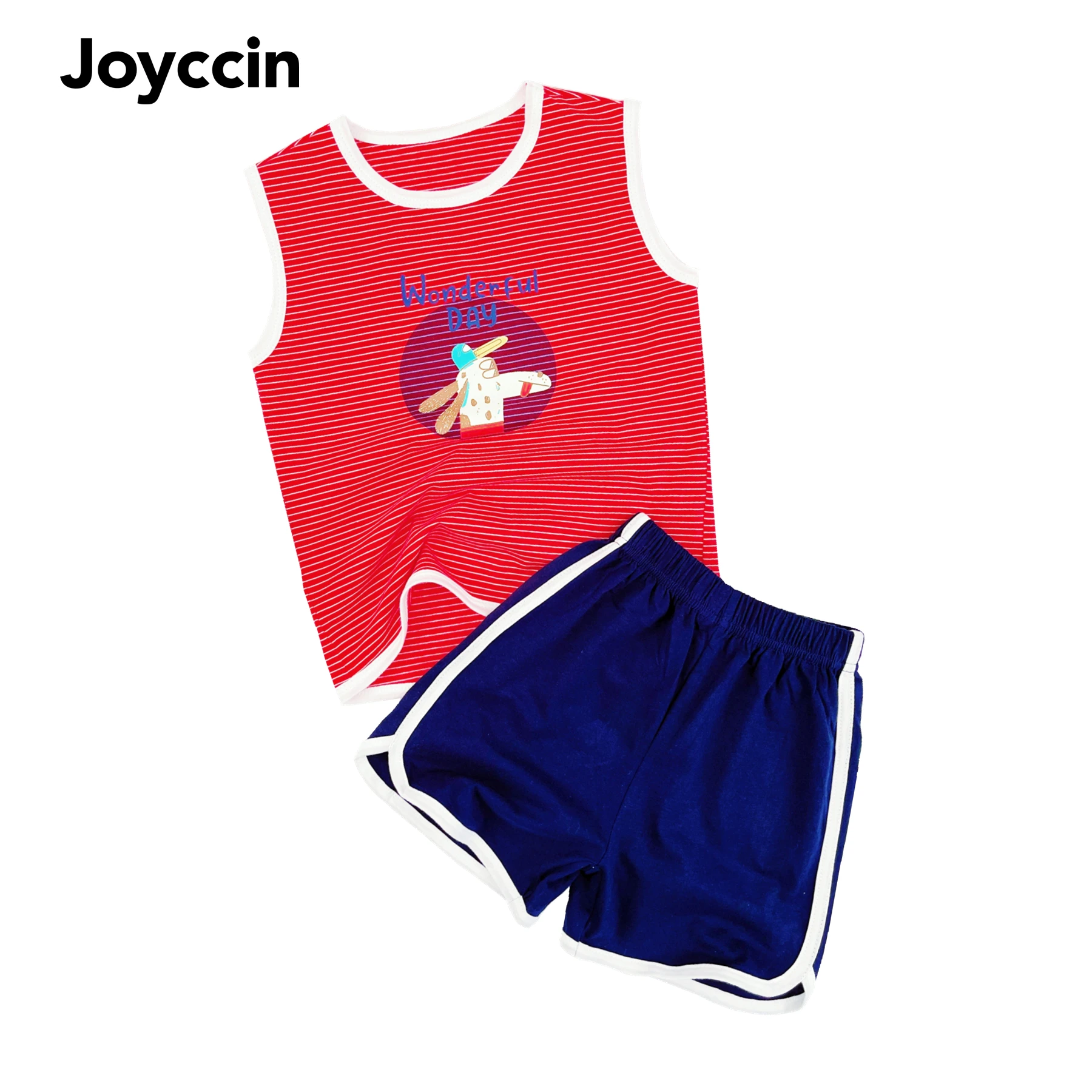 Joyccin 2pcs Kid's Sportswear Cotton Unisex Children's Clothing Suits Girls Boys Striped Tank Tops & Elastic Waist Shorts Set 
Joyccin 2pcs Kid's Sportswear Cotton Unisex Children's Clothing Suits Girls Boys Striped Tank Tops & Elastic Waist Shorts Set
