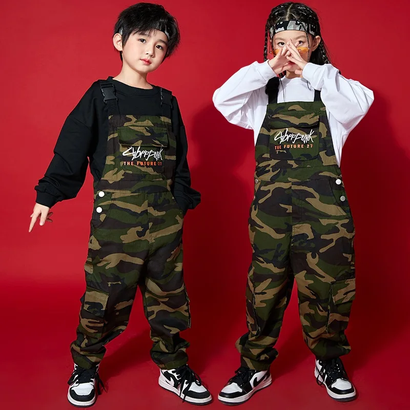 Kid Cool Kpop Hip Hop Clothing Sweatshirt Top Camouflage Streetwear Overalls Bib Pants for Girl Boy Jazz Dance Costume Clothes
Kid Cool Kpop Hip Hop Clothing Sweatshirt Top Camouflage Streetwear Overalls Bib Pants for Girl Boy Jazz Dance Costume Clothes