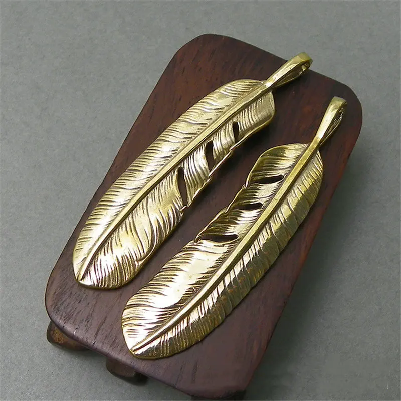 6 Pcs Handmade Vintage Indian Style Feather Pendant For DIY Necklace Solid Pure Brass Gold Color Fashion Jewelry Accessory
6 Pcs Handmade Vintage Indian Style Feather Pendant For DIY Necklace Solid Pure Brass Gold Color Fashion Jewelry Accessory