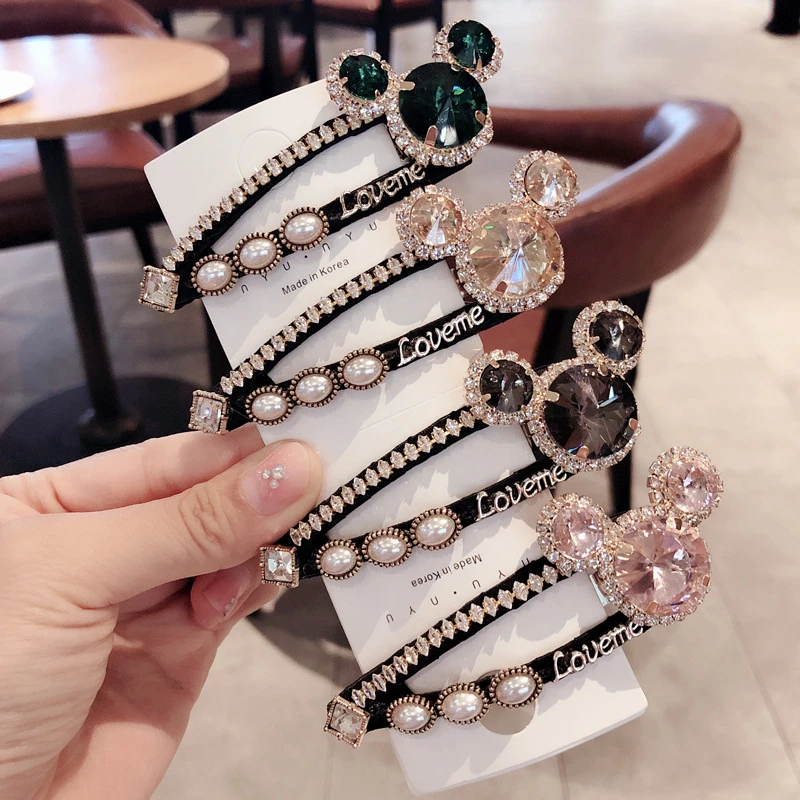 Ins Style Disney Hairpin Cartoons Mickey Elegant Crystal Hair Clips Vintage Geometric Rhinestone Hairpin Girl Gift BB Hair Clips
Ins Style Disney Hairpin Cartoons Mickey Elegant Crystal Hair Clips Vintage Geometric Rhinestone Hairpin Girl Gift BB Hair Clips