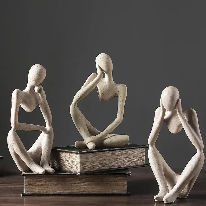 Nordic Abstract Thinker Statue Resin Figurine Office Home Decoration Desktop Decor Handmade Crafts Sculpture Modern Art
Nordic Abstract Thinker Statue Resin Figurine Office Home Decoration Desktop Decor Handmade Crafts Sculpture Modern Art