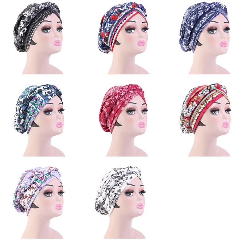 Hot Sale National Hair Cap For Sleeping Turban Twist Braid Headband Cotton Bonnet Haircare Styling Coloring Bohemian Hat
Hot Sale National Hair Cap For Sleeping Turban Twist Braid Headband Cotton Bonnet Haircare Styling Coloring Bohemian Hat